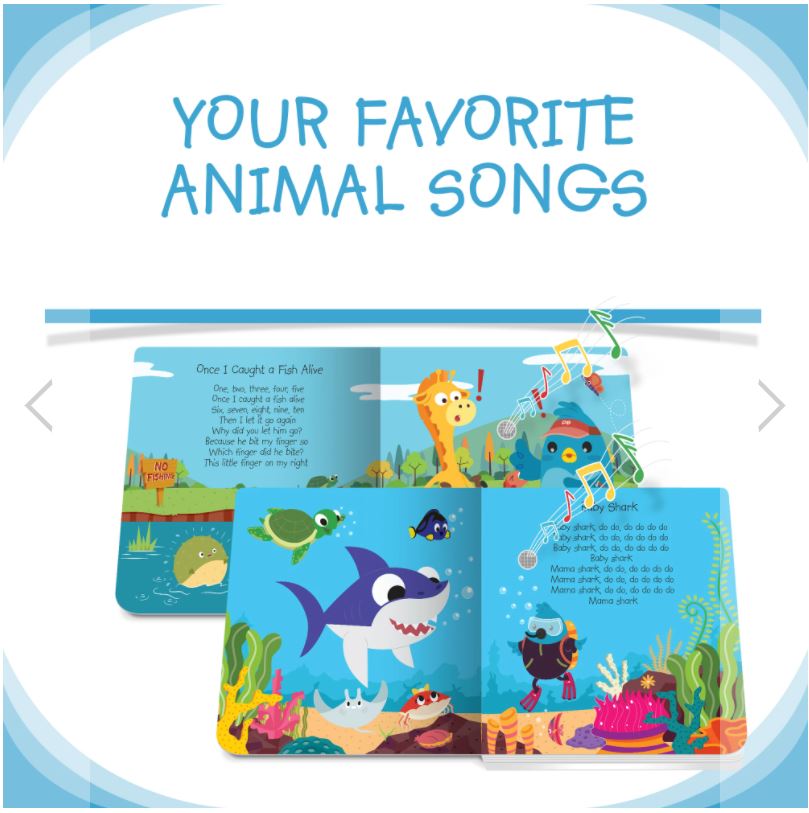 Ditty Bird | Animal Songs Interactive Sound Book for toddlers 1- 3 | Musical books for 1 year old | Baby shark