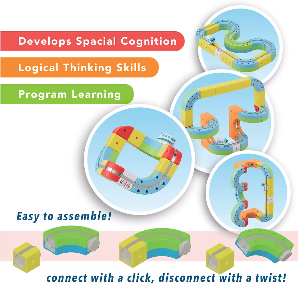 Rail Cube - Magnetic Monorail Deluxe Set