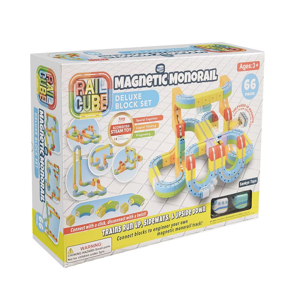 Rail Cube - Magnetic Monorail Deluxe Set