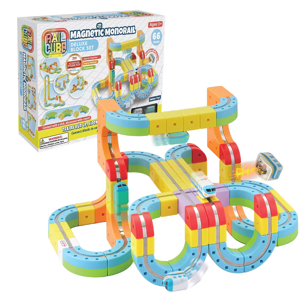 Rail Cube - Magnetic Monorail Deluxe Set