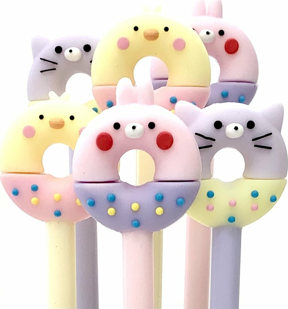 22371 Donut Buddies Gel Pen-0.5Mm Ultra Fine Black Gel Ink.