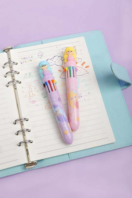 Mermaid Color Retractable Ball Pen