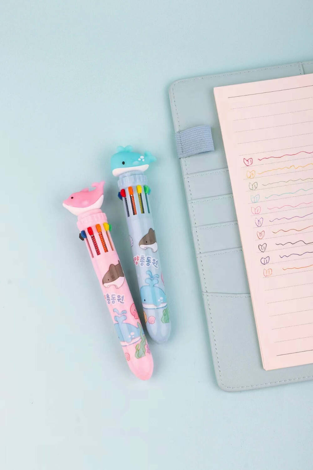 Dolphin Shark Whale Color Retractable Ball Pen