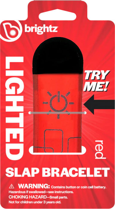 Lighted Slap Bracelets - Red