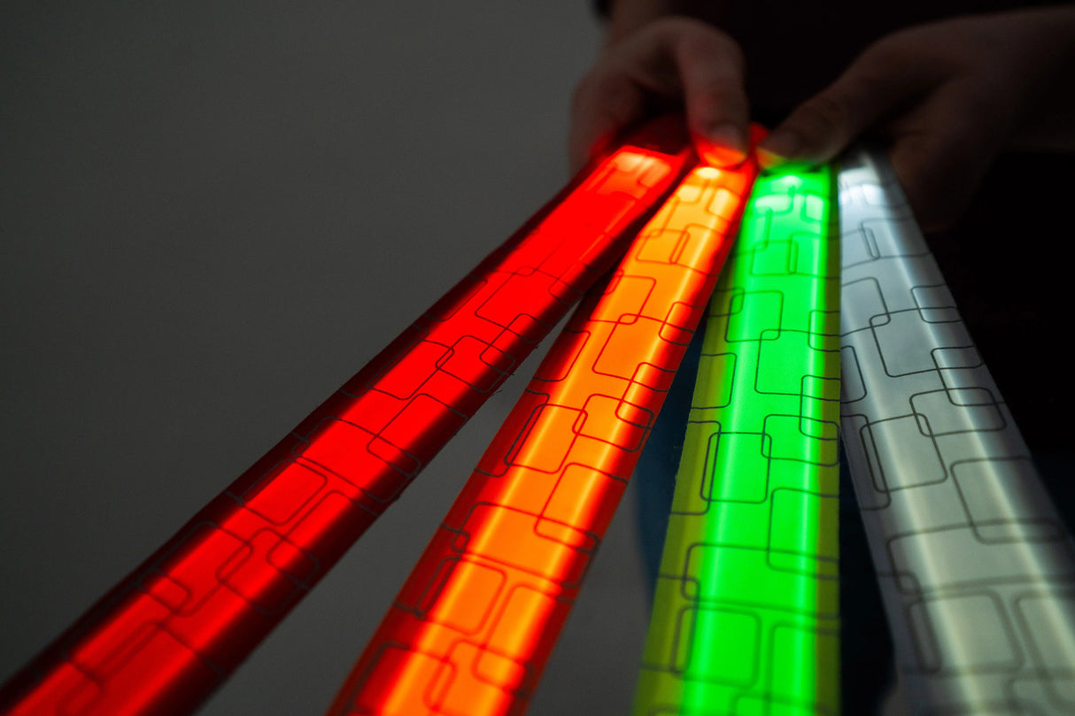 Lighted Slap Bracelets - Red