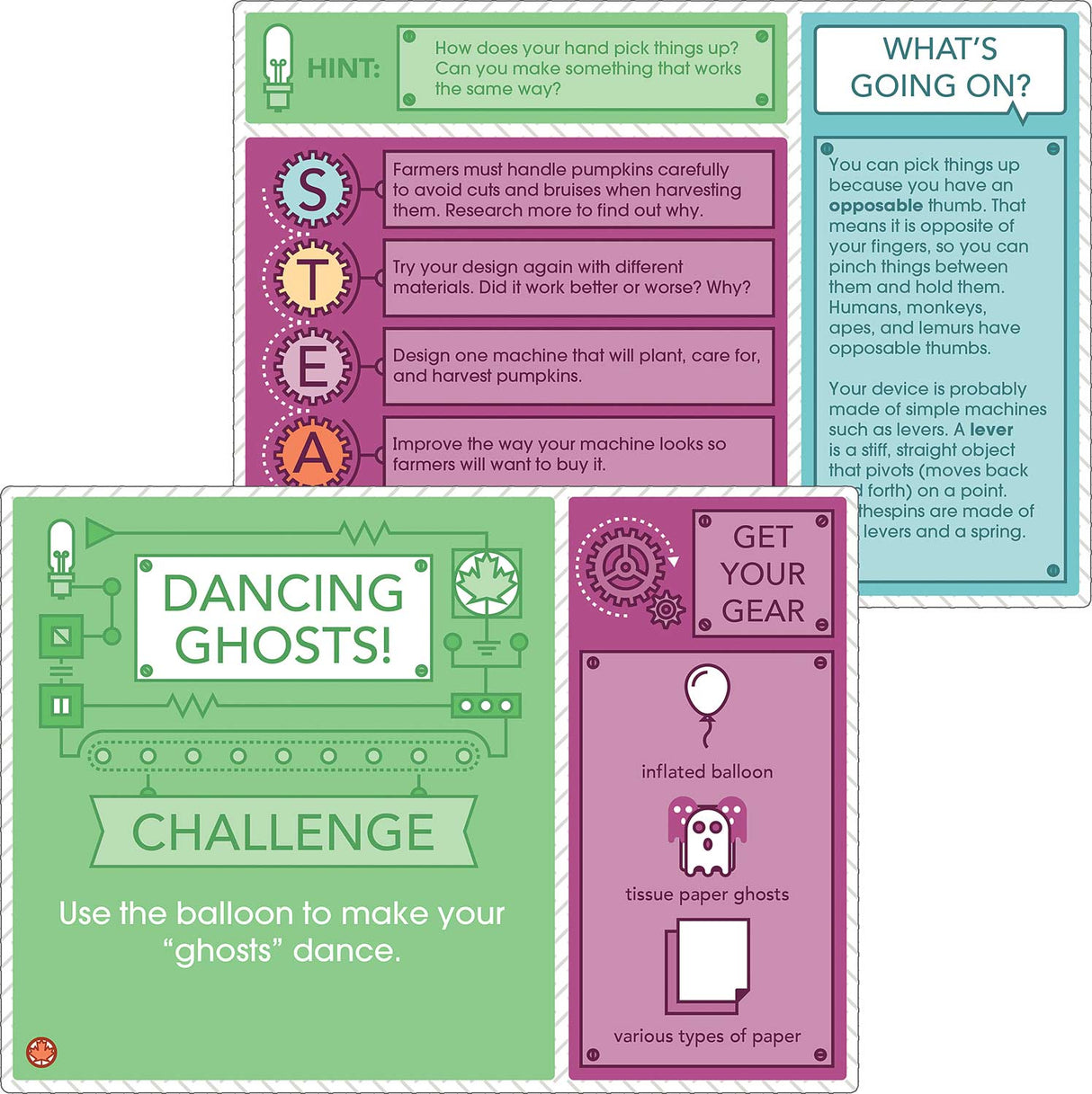 Seasonal STEM Challenges Learning Cards