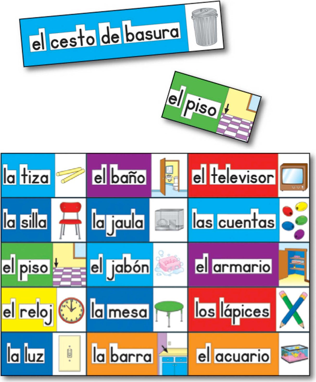 Print-rich Classroom Labels: Spanish