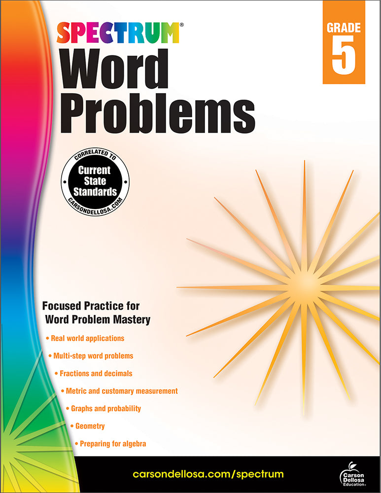 Spectrum Word Problems (5) Book