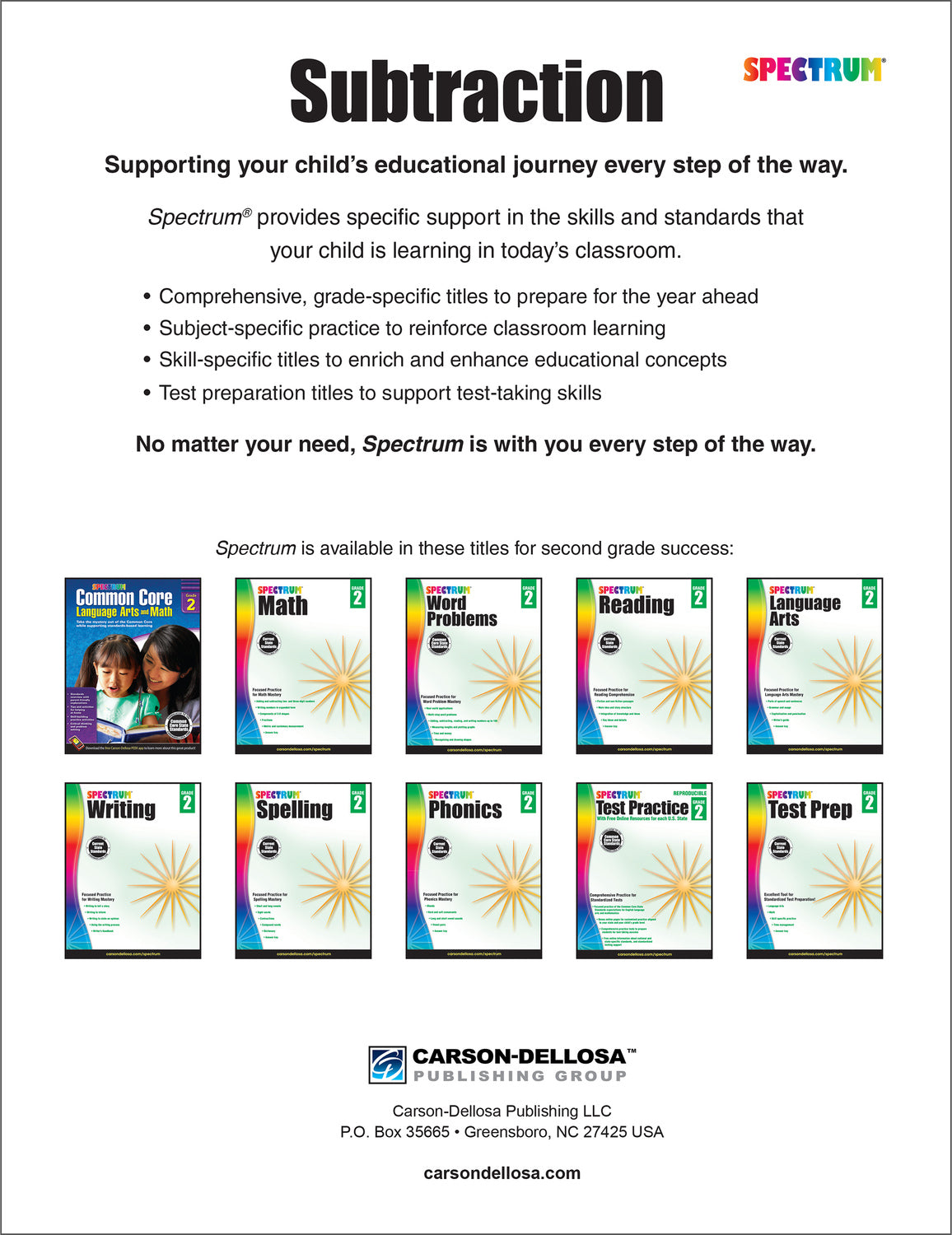 Subtraction, Grade 2