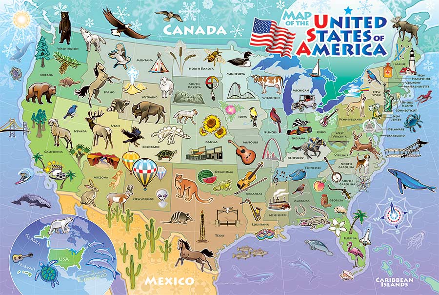 Map of the USA