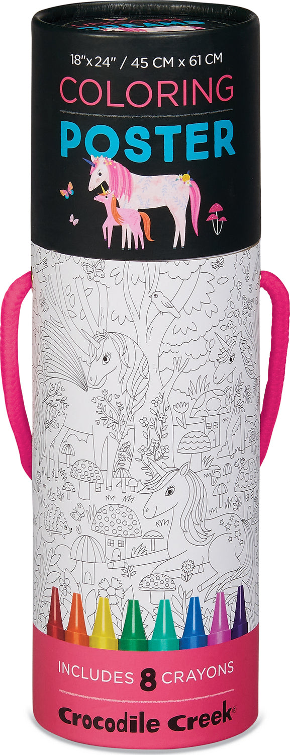 Color a Poster with Crayons - Unicorn