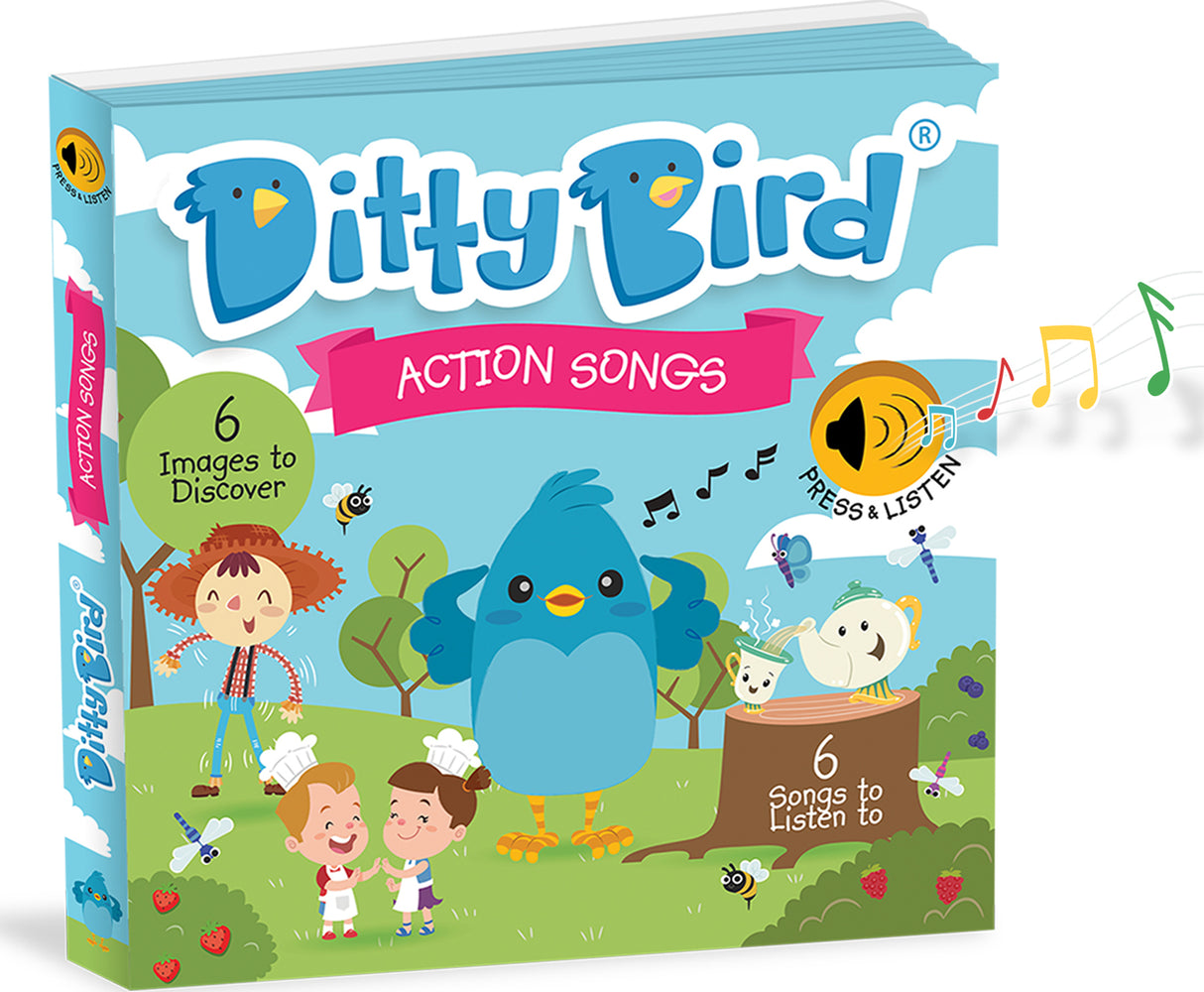Ditty Bird | Action Songs | Interactive Sound Book for toddlers 1- 3 | Musical books for 1 year old