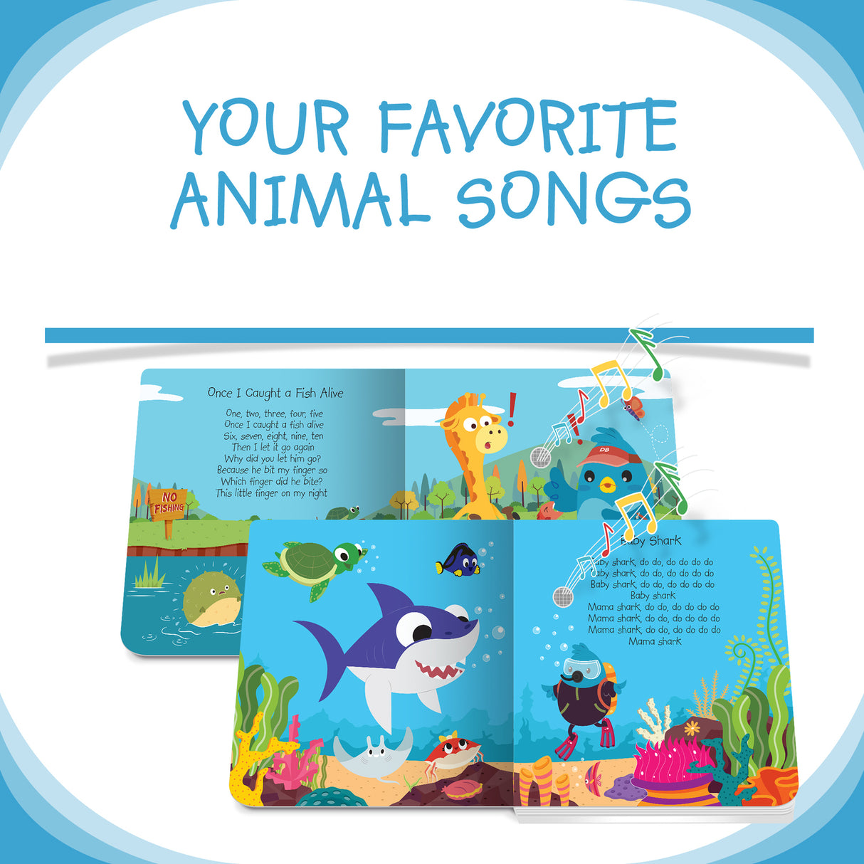 Ditty Bird | Animal Songs Interactive Sound Book for toddlers 1- 3 | Musical books for 1 year old | Baby shark