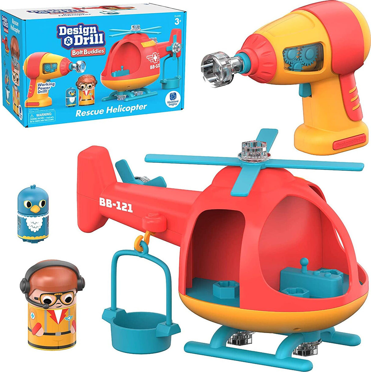 Design and Drill® Bolt Buddies® Helicopter