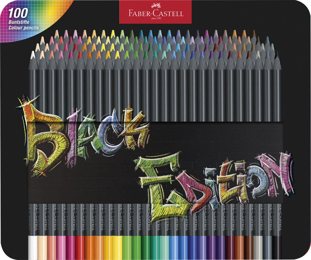 Color Pencils Black Edition 100Ct Tin