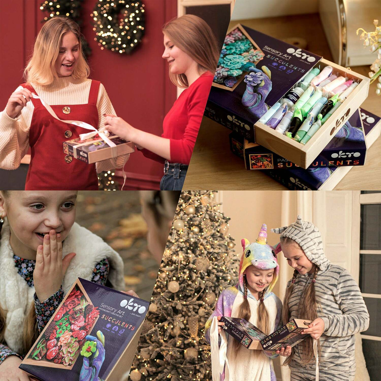 OKTO Sensory Art 3D Woodcraft "Inspiration" – Flowers Craft Kit