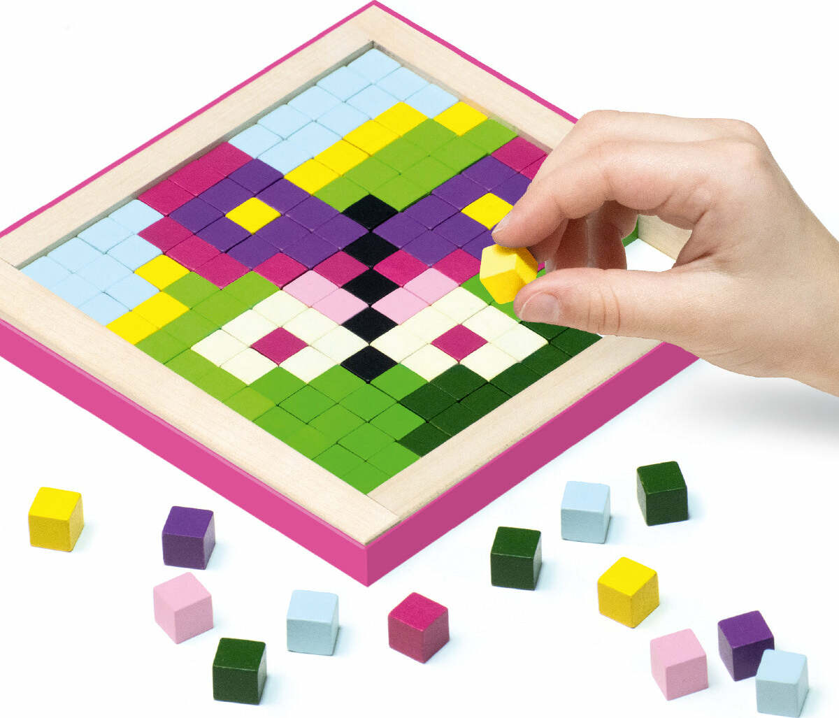 Wise Elk/Cubika Wooden Mosaic Kit - Wooden Pixels Magic 250 pcs