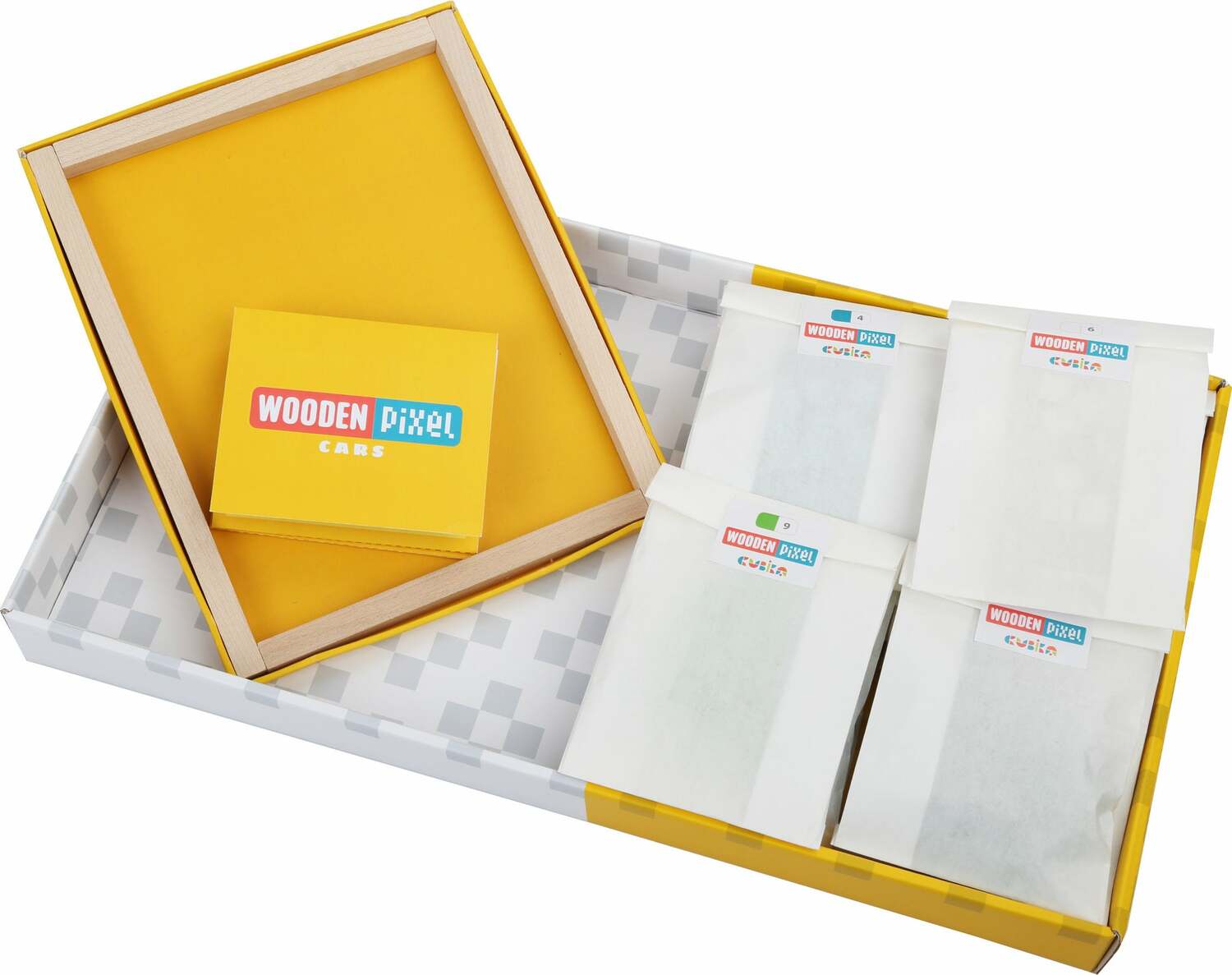 Wise Elk/Cubika Wooden Mosaic Kit - Wooden Pixels Cars, 400 pcs.