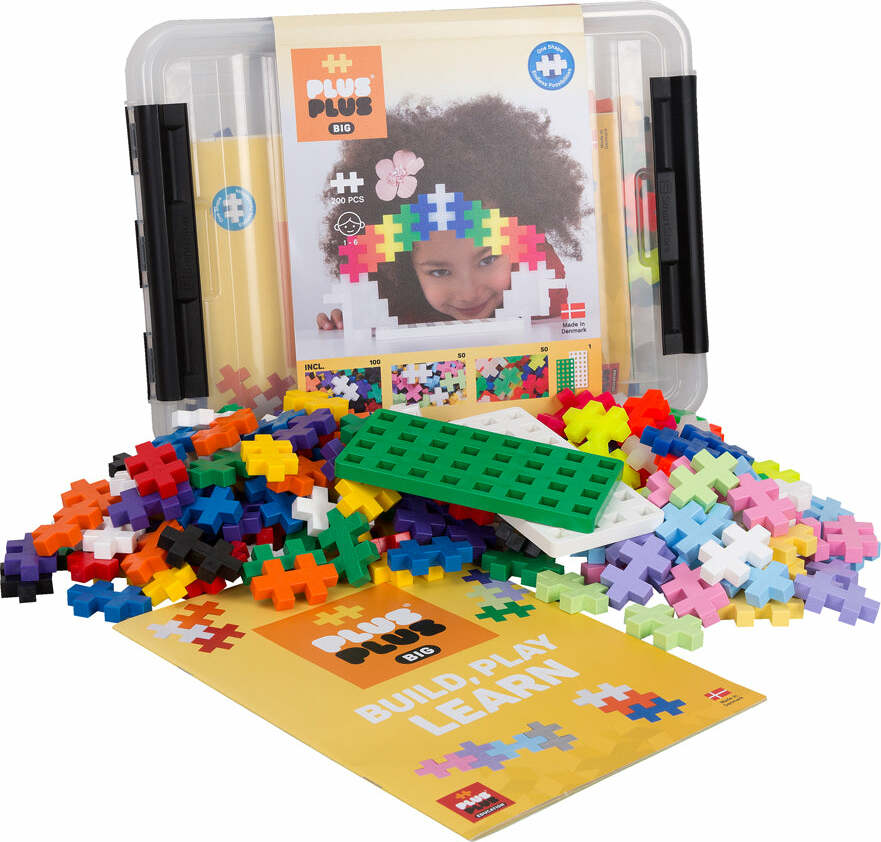 Plus-Plus BIG 200 pc Tub w/ 2 Baseplates