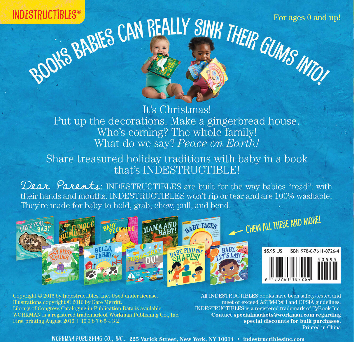 Indestructibles: Jingle Baby: Chew Proof · Rip Proof · Nontoxic · 100% Washable (Book for Babies, Newborn Books, Safe to Chew)