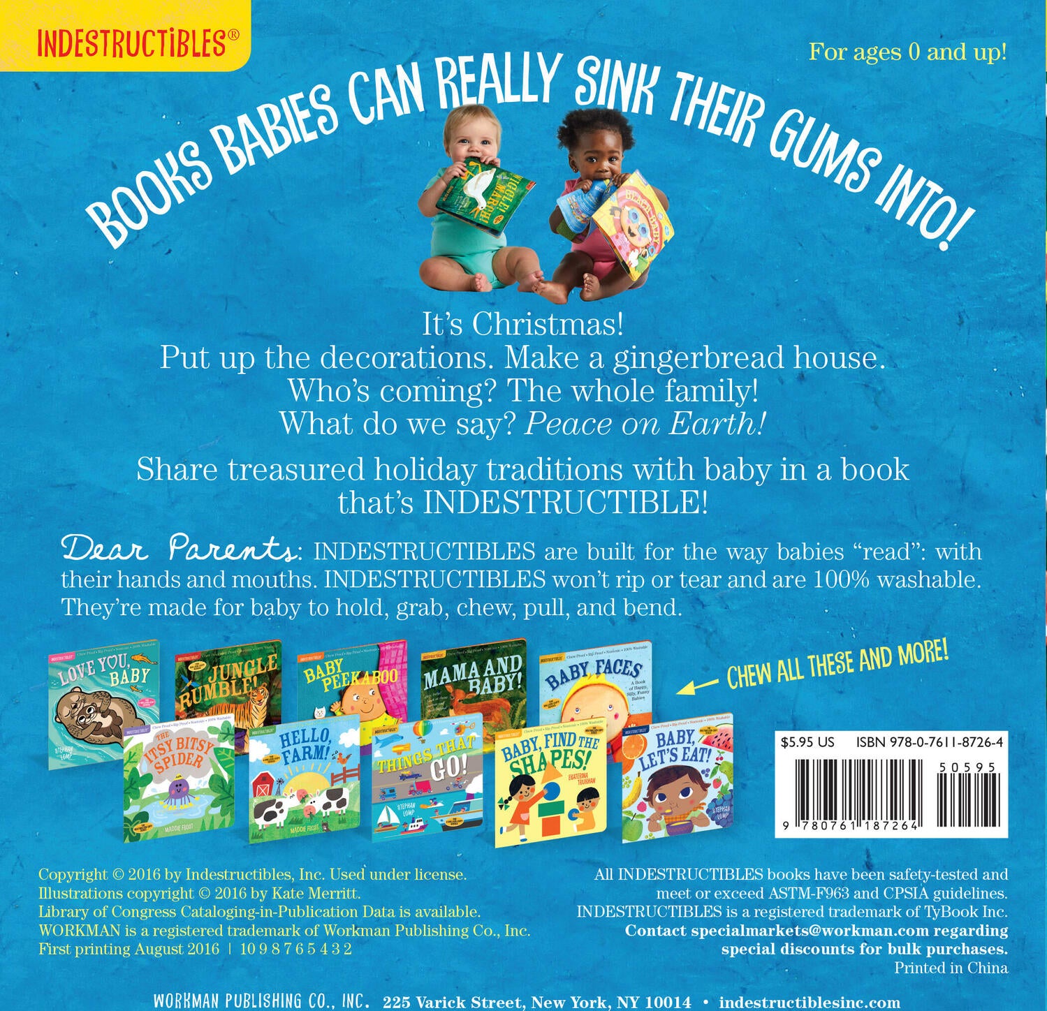 Indestructibles: Jingle Baby: Chew Proof · Rip Proof · Nontoxic · 100% Washable (Book for Babies, Newborn Books, Safe to Chew)