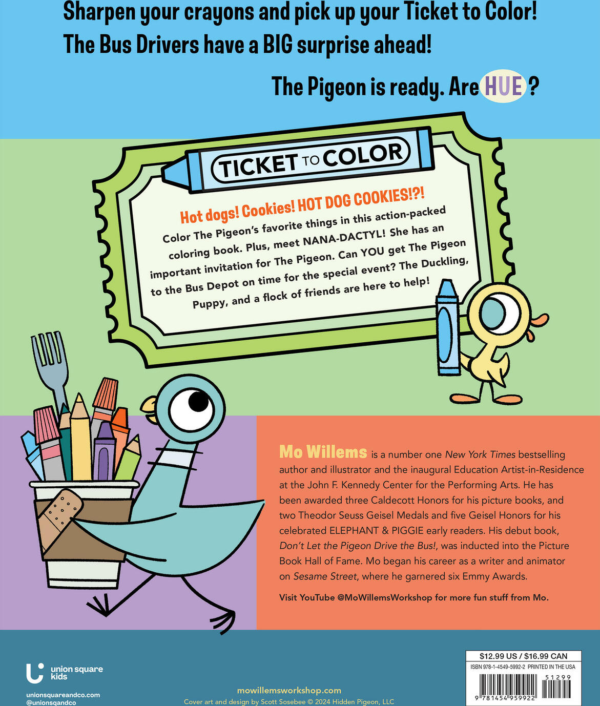 Don't Let The Pigeon Color This Book!: A Superfun Mo Willems and You Coloring Book!