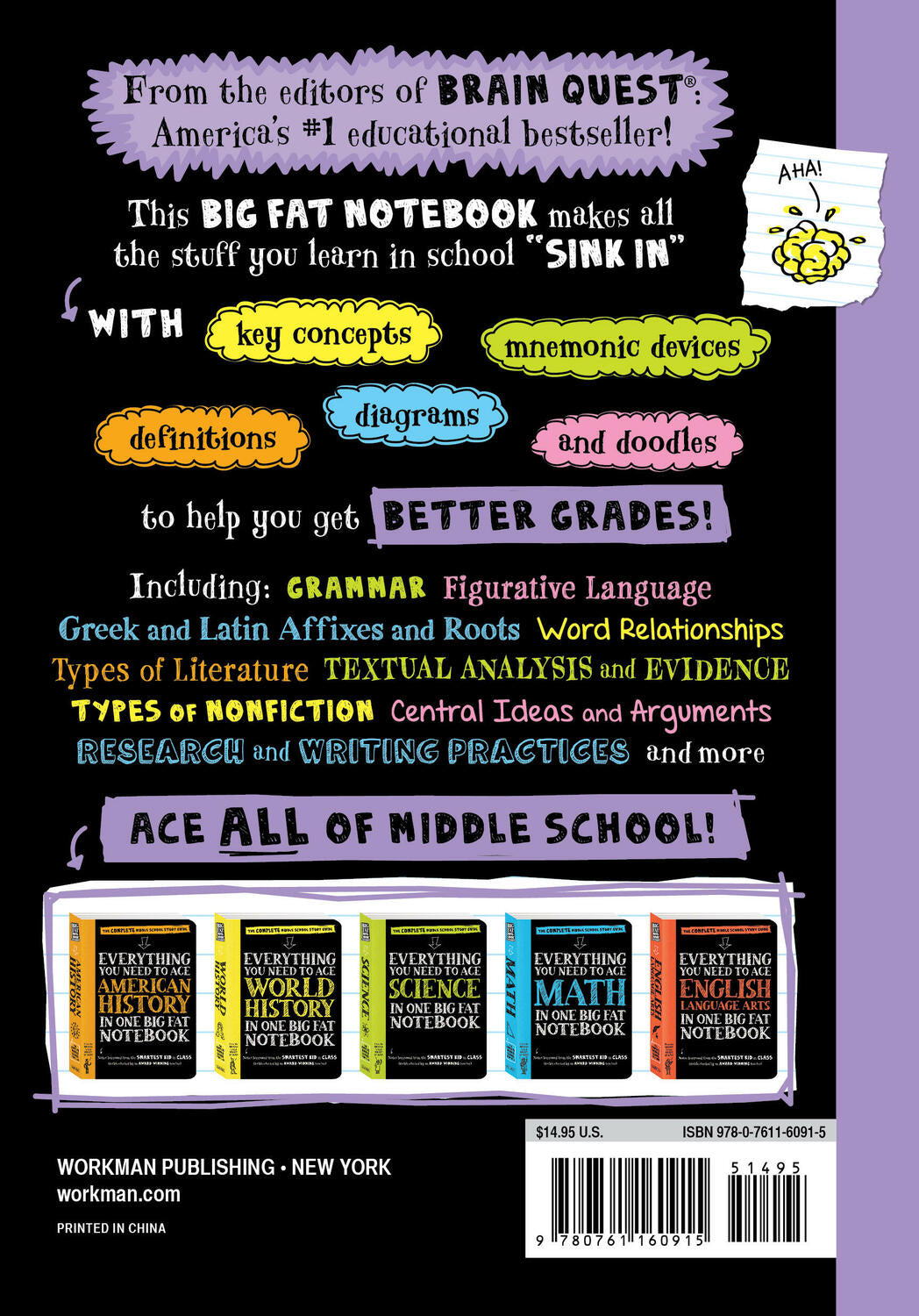 Everything You Need to Ace Computer Science and Coding in One Big Fat Notebook: The Complete Middle School Study Guide (Big Fat Notebooks)