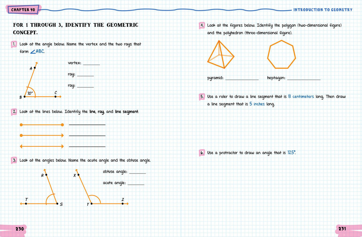 The Big Fat Middle School Math Workbook: 600 Math Practice Exercises