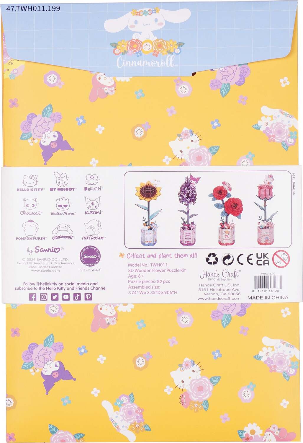 Hello Kitty® and Friends Flower Puzzle: Cinnamaroll Sunflower