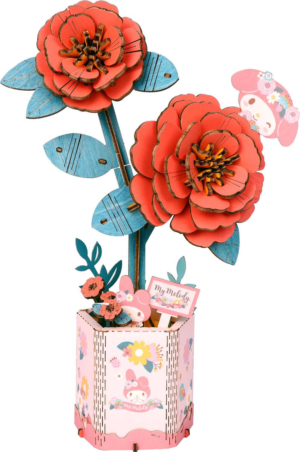 Hello Kitty® and Friends Flower Puzzle: Melody Red Camellia