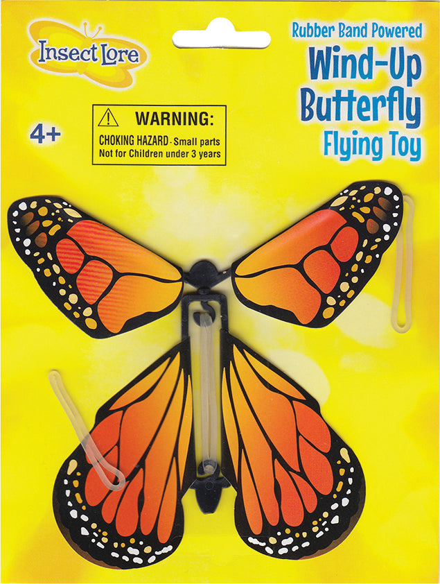Wind-Up Butterfly Flying Toy - Monarch