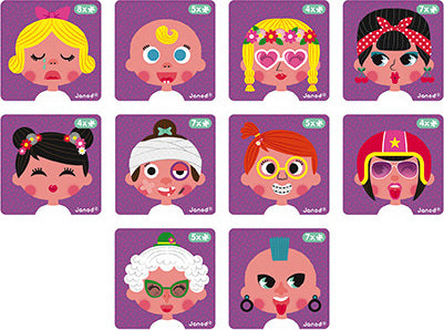 Girl'S Crazy Faces Magneti'Book