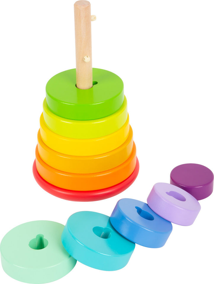 Stacking Tower Shape-Fitting Rainbow