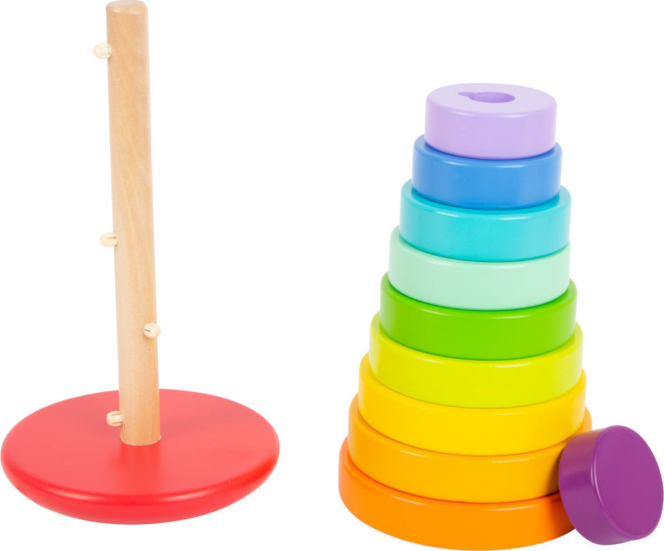 Stacking Tower Shape-Fitting Rainbow