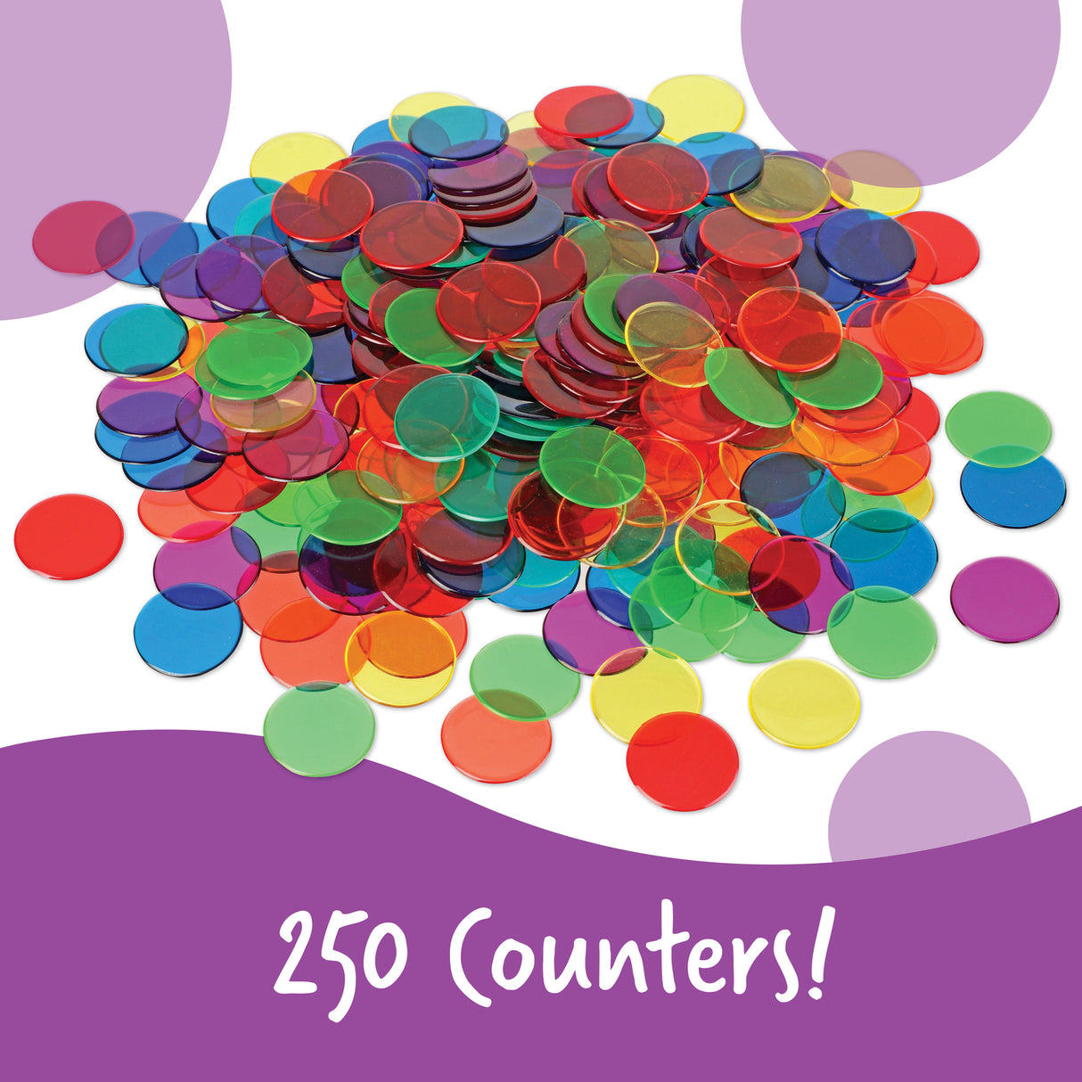 Transparent Counters Set of 250