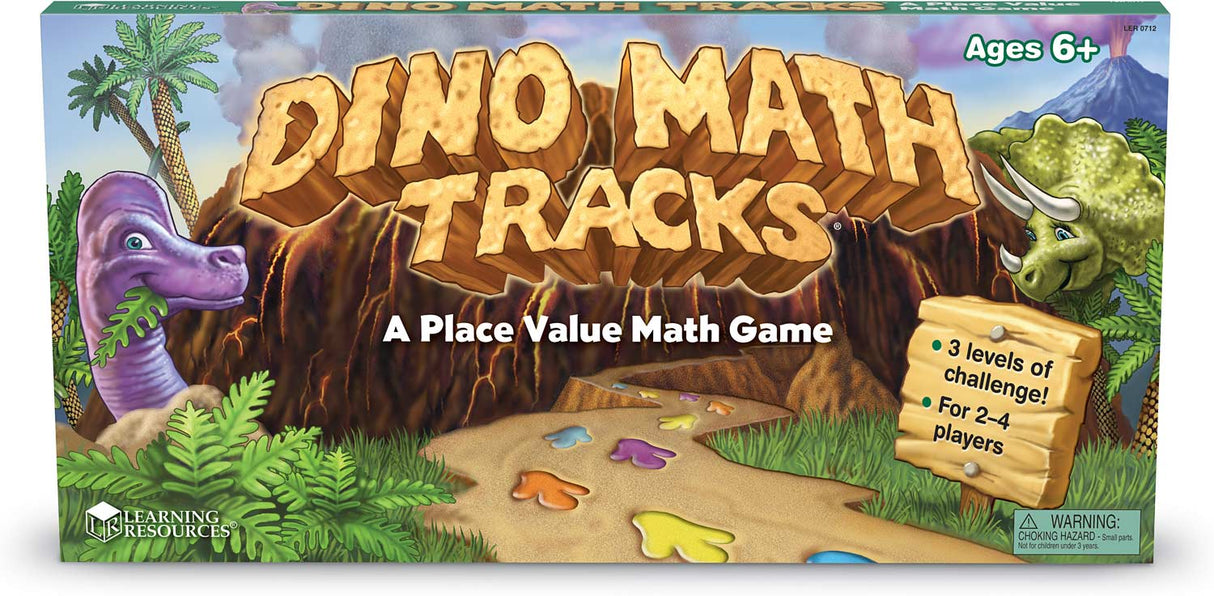 Dino Math Tracks Place Value Game