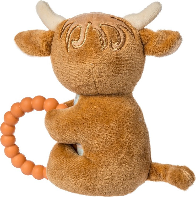 Hetty Highland Cow Teether Rattle - 6"