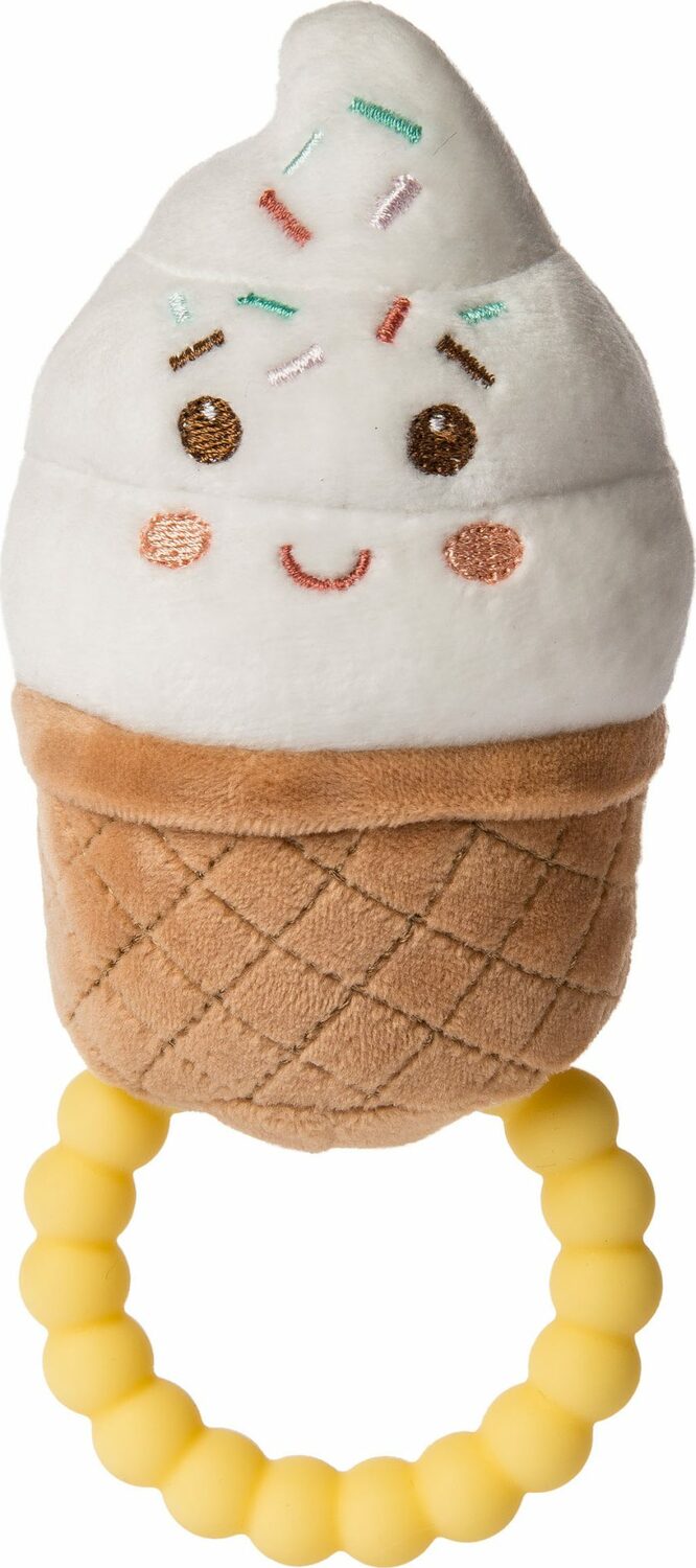 Sweet Soothie Sprinkly Ice Cream Teether Rattle - 5"