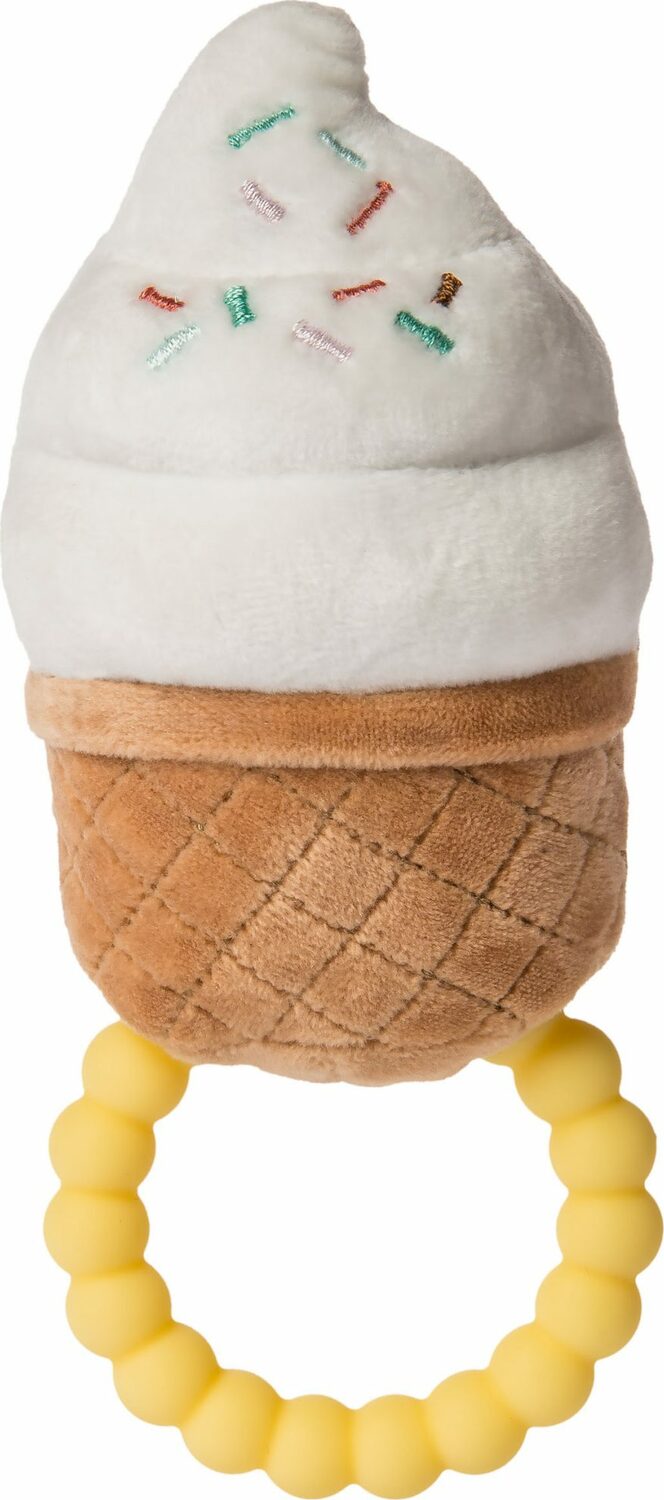 Sweet Soothie Sprinkly Ice Cream Teether Rattle - 5"