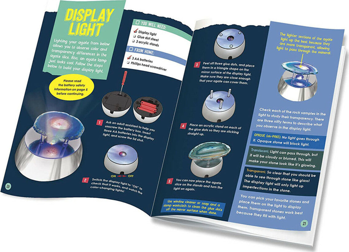 Light Up Rocks and Gems Collection