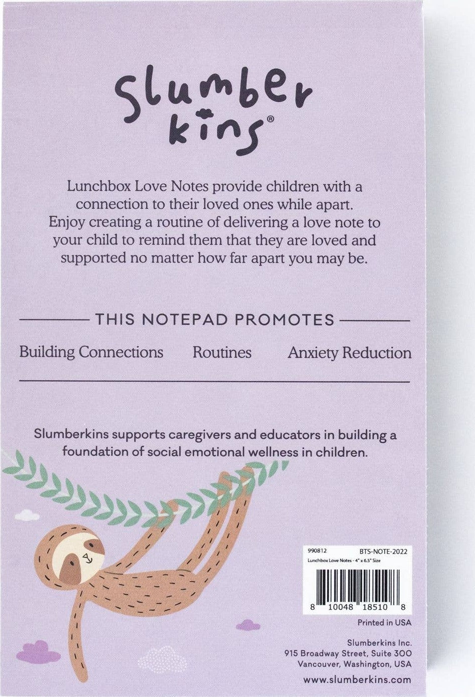 Slumberkins - Lunchbox Love Notes