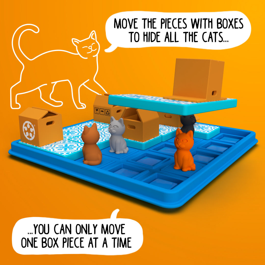 Cats & Boxes Puzzle Game