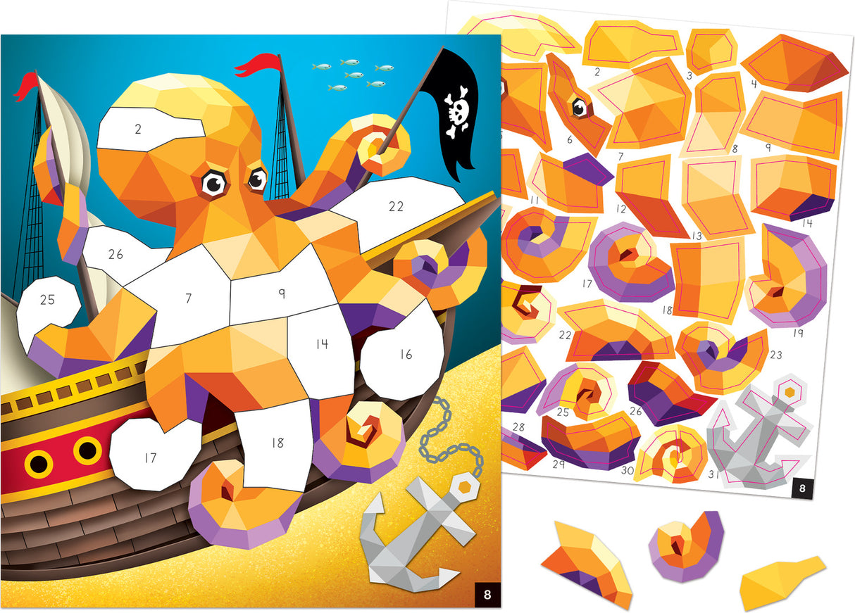 Ocean Life Modern Mosaics Stick to the Numbers