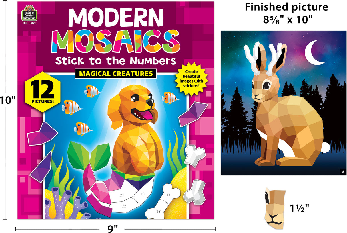 Magical Creatures Modern Mosaics Stick to the Numbers
