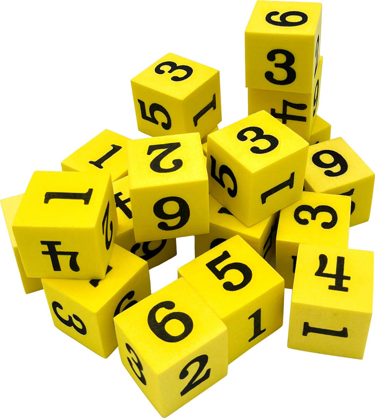 Foam Numbered Dice (1–6)