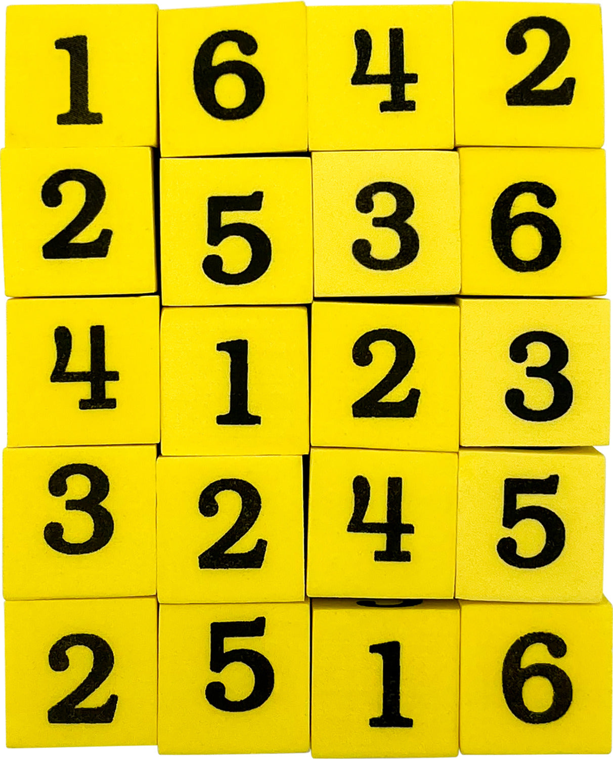 Foam Numbered Dice (1–6)