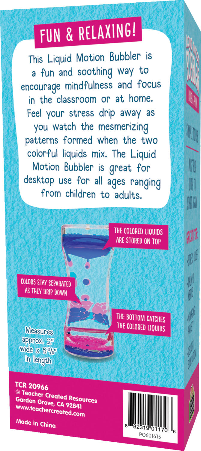 Blue & Pink Liquid Motion Bubbler