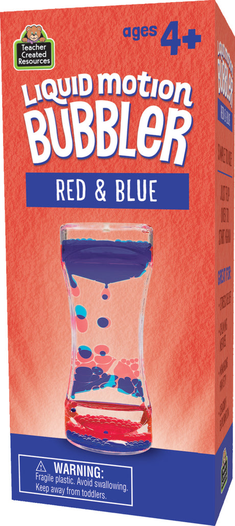 Red & Blue Liquid Motion Bubbler