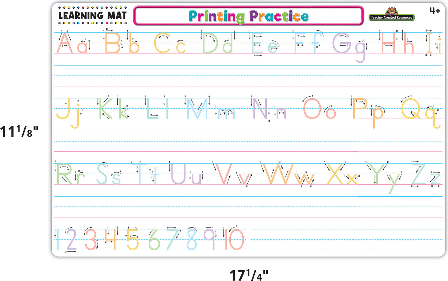 Printing Practice Learning Mat