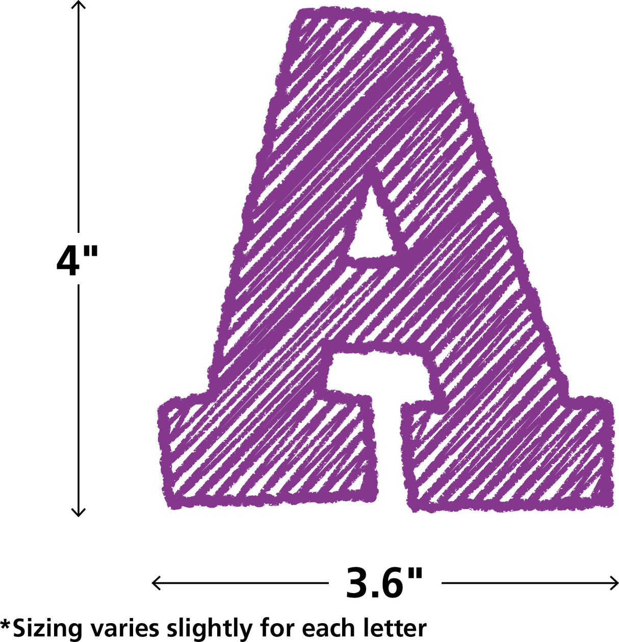 Scribble Bold Block 4" Letters Combo Pack
